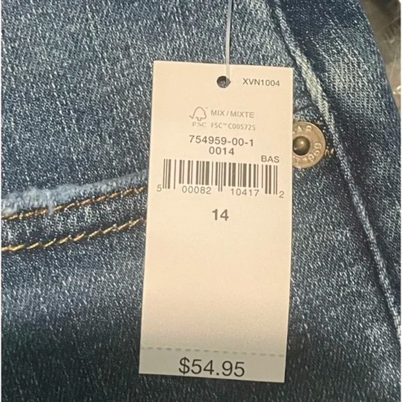 NWT Gap Teen Sky High Distressed Skinny Jeans with Washwell - Picture 6 of 12